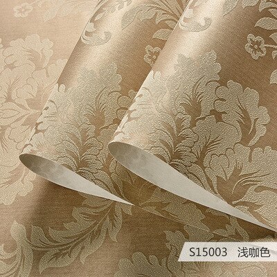 Grijs 3d Victoriaanse Damast Reliëf Behang Roll Home Decor Woonkamer Slaapkamer Bekledingen Zilveren Bloemen Luxe: 7 / 53x1000cm