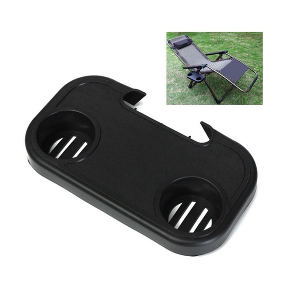 Tumbona plegable para playa, soporte para botella, silla de pesca, bandeja de bebidas para pesca al aire libre, accesorios portátiles