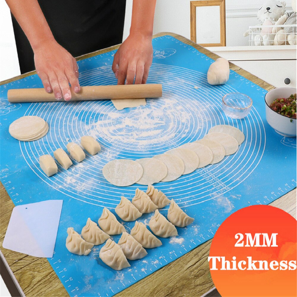 Silicone Mat Thicken Silicone Baking Mat Dough Mat Cake Mat Pizza Pastry Mat for Baking Cake Board Silicone Mats for Cake Tools