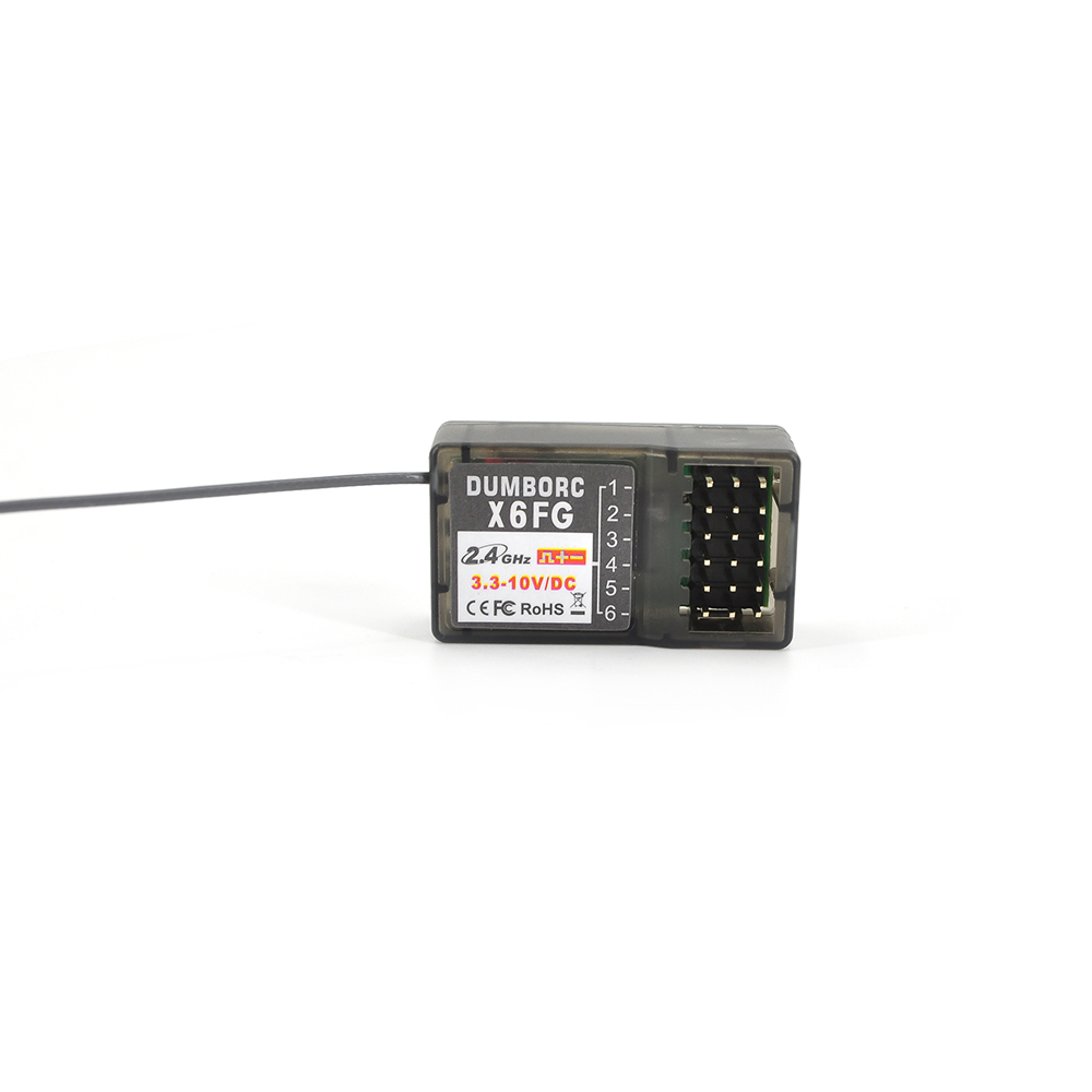DumboRC X6 2.4G 6CH émetteur télécommande avec X6F/X6FG/X6DC/X6DCG gyroscope récepteur cc pour RC voiture réservoir bateau MN modèle ZD Racing: green