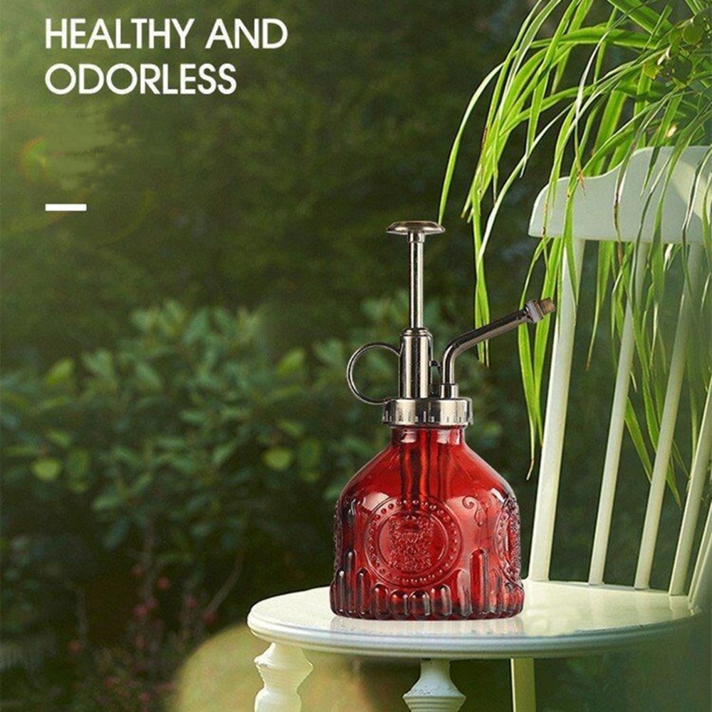 Flower Glass Garden Watering Pot Stainless Steel Watering Pot Gardening Potted Water Cans Sprayer Bottle For Home Garden