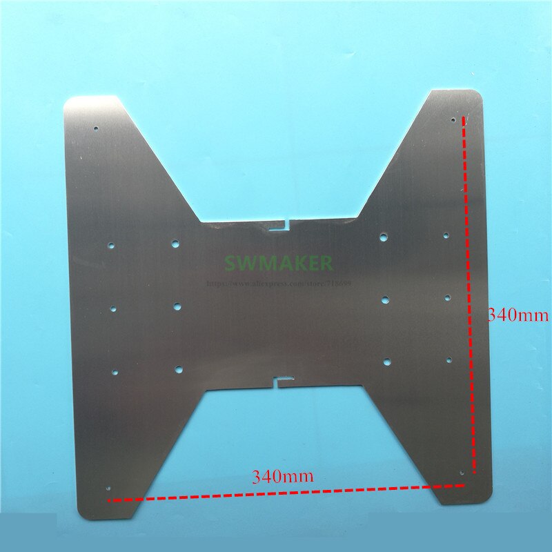 Creality CR-10 S5 Y-AXIS chariot plaque en aluminium support Hotbed plaque de construction CR-10 5S 500mm pièces d&#39;imprimante 3D