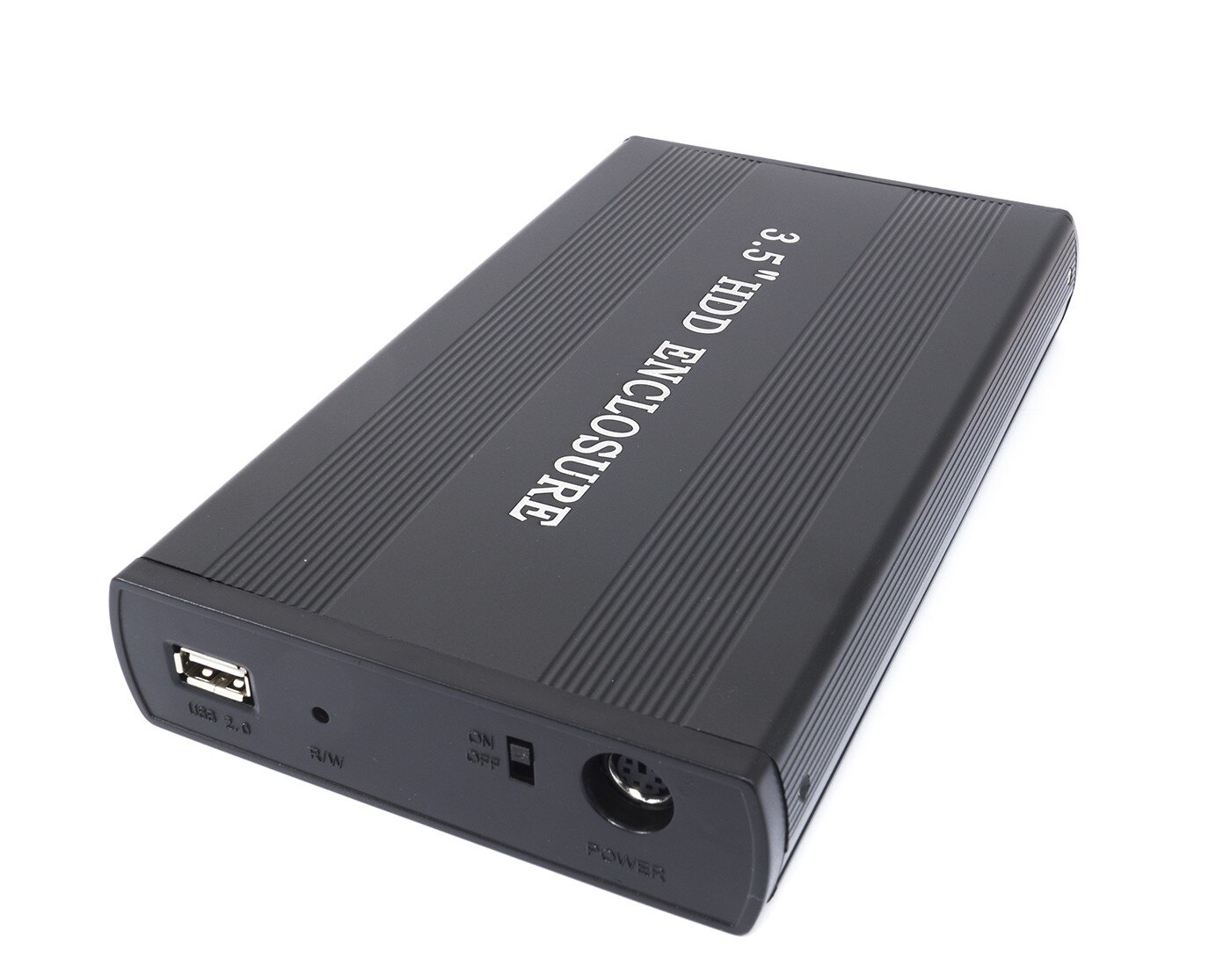 Astuccio scatola ESTERNO per HARDISK duro DISK in ALLUMINIO HD 3.5" IDE SATA USB 2.0 HDD