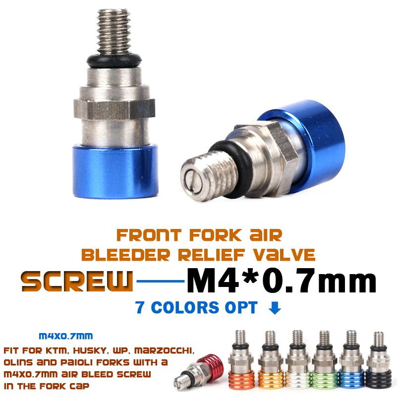 M4x 0,7 MM Gabel entlüfter Linderung Ventil Verwenden Für KTM EXC EXC-F250 SX350 SXF250 SXS 250 XC350 XCR XCW450 XCF XCRF MXC MX SMR WP