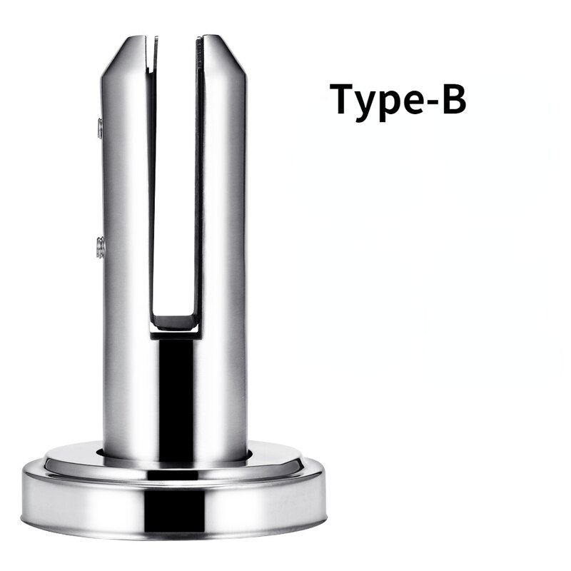 304 Stainless Steel Pool Clamp Glass Panel Pool Fence Staircase Bracket Spigot Balustrade Floor Deck Mount Support Clamp