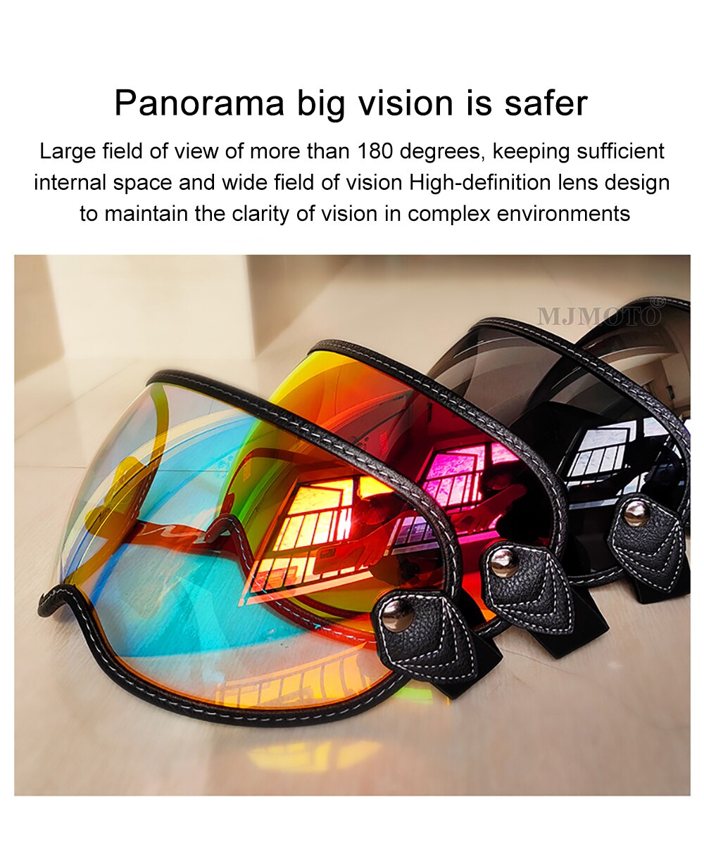 Motorcycle Bubble Shield Helmets Lens Sunglasses Accessories Fit For Retro SHOEI EX Zero MOTO3 RYMIC R980 Helmets Goggles