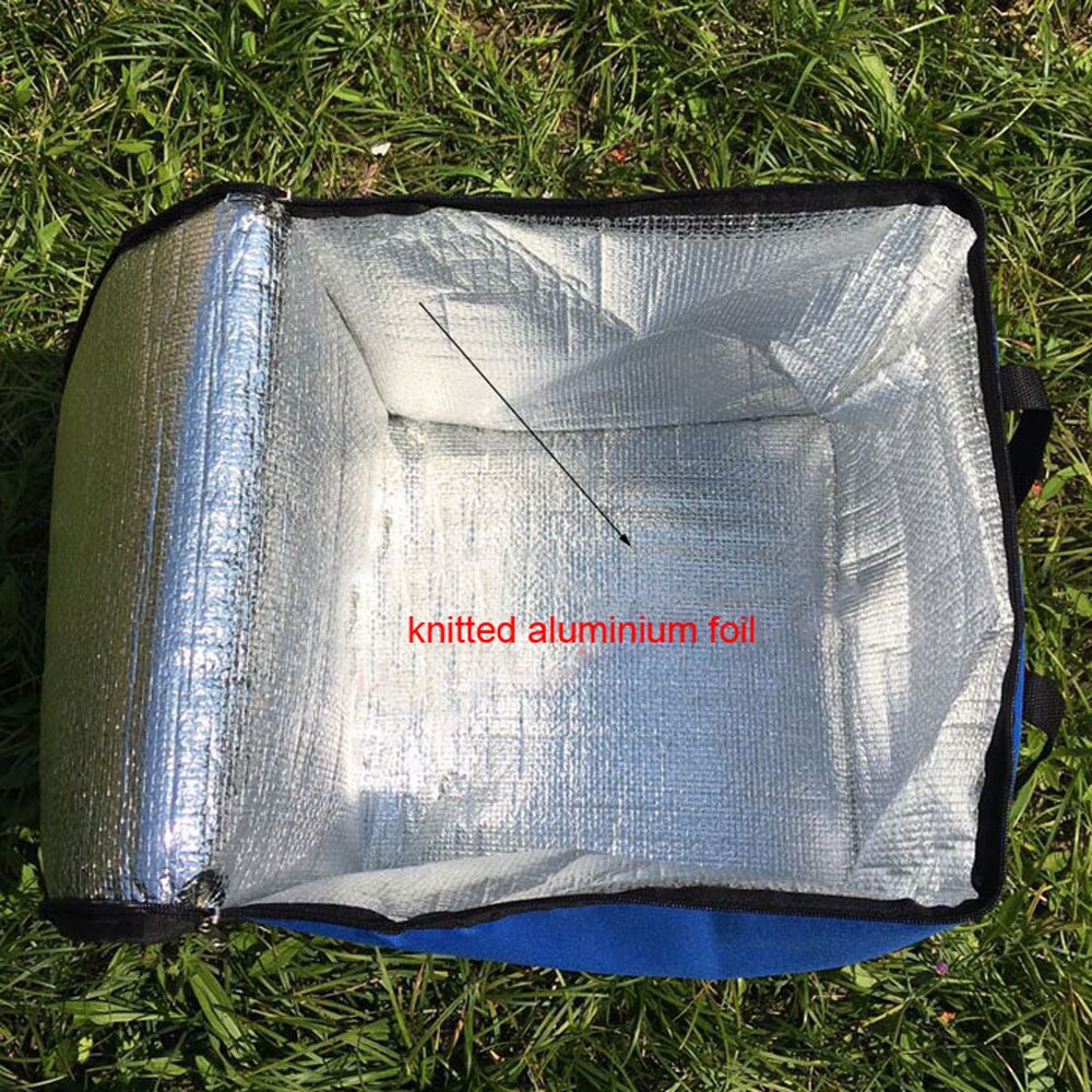 8 inch pizza thermal bag aluminum foil inner layer 3 size height thermal insulated lunch box
