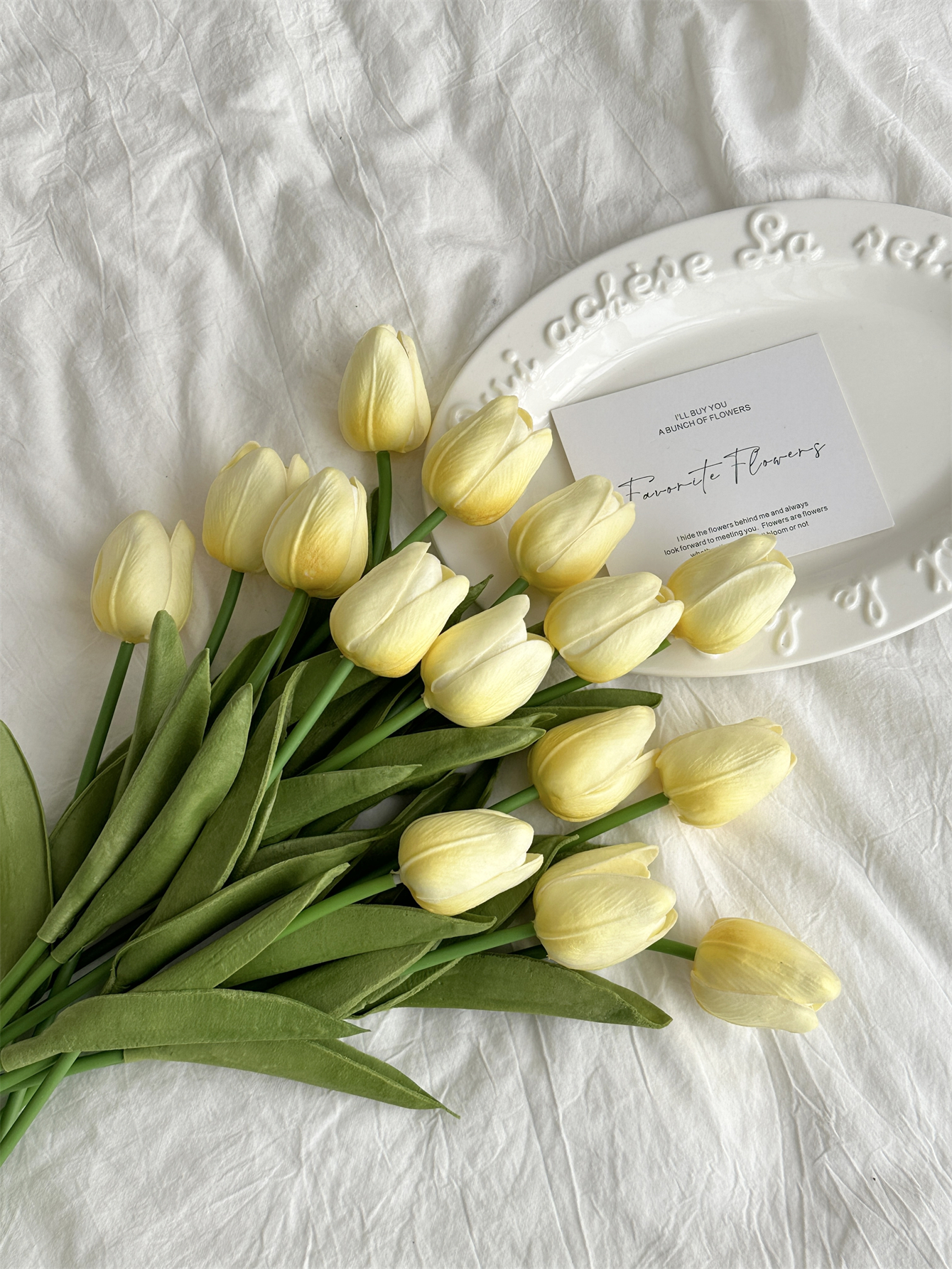 Tulip imitation flower home decoration decoration floral art bedroom decoration immortal bouquet