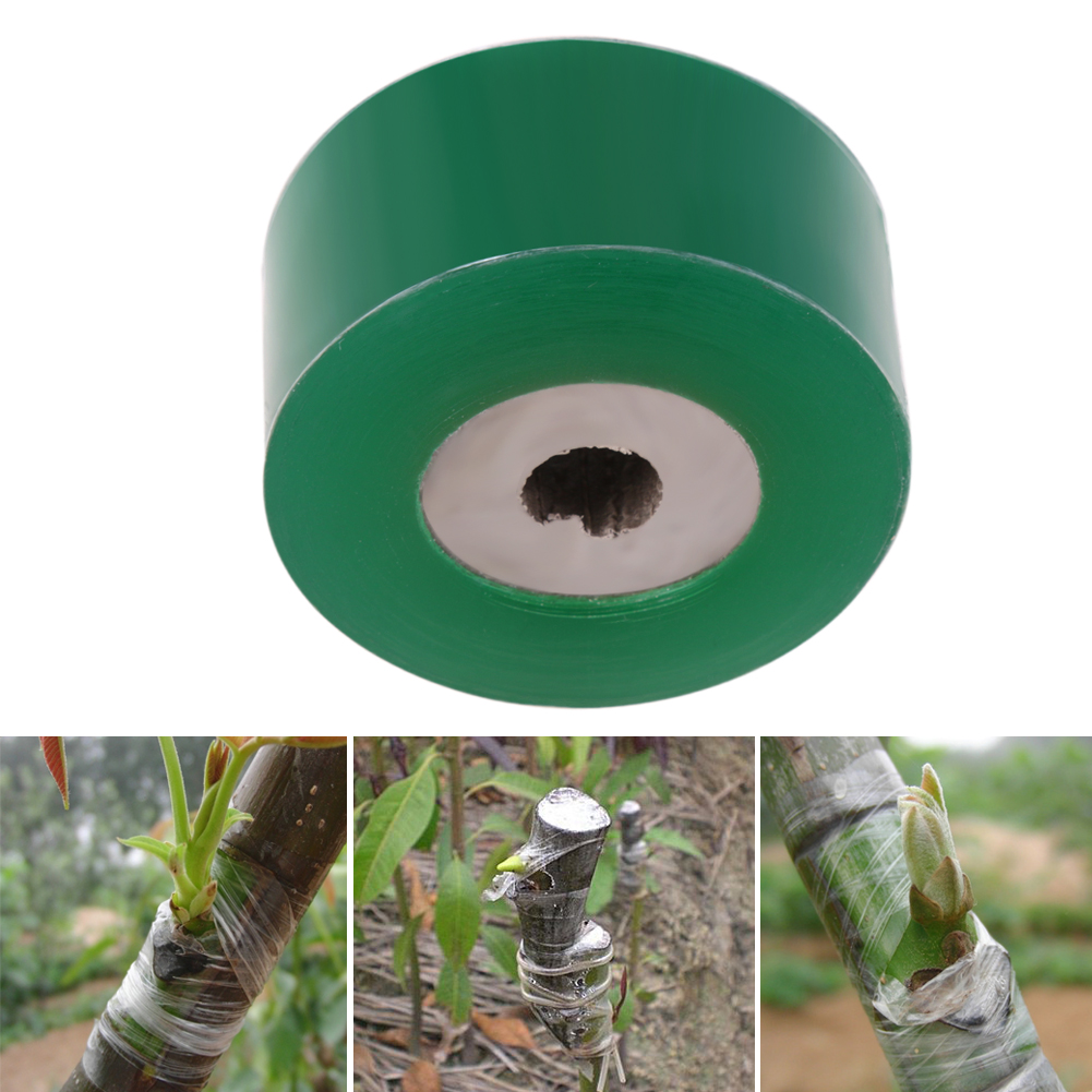 Cinta de injerto para jardinería, cortadores de árboles frutales, grabado de ramas, atado de jardinería, cinturón de PVC, 100M / 1 rollo