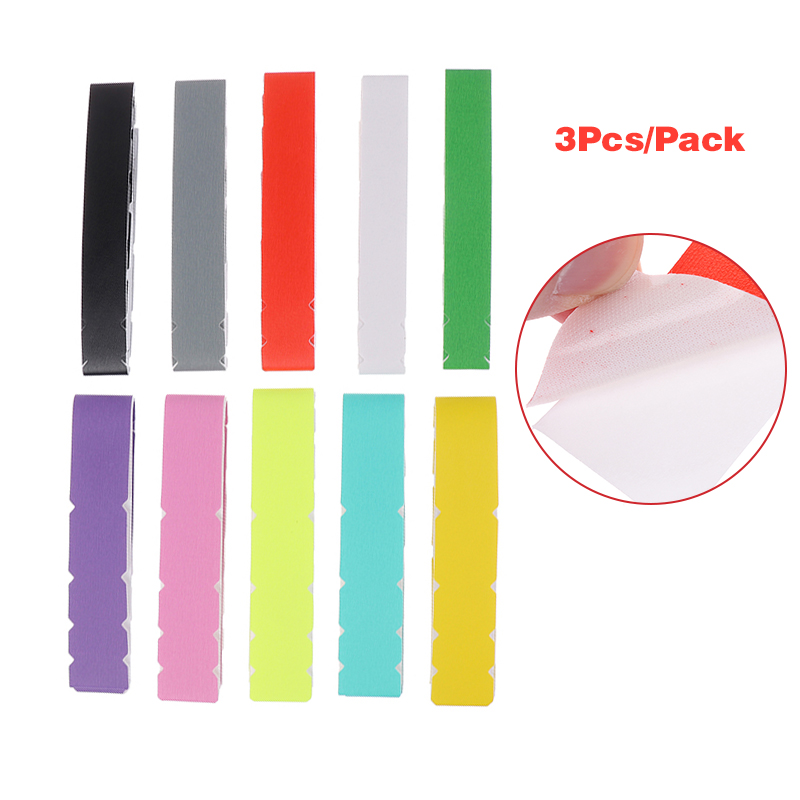 3 stuks pickleball racket randstickers, racketkop randtape, vermindert impact en voorkomt wrijving, frame beschermtape