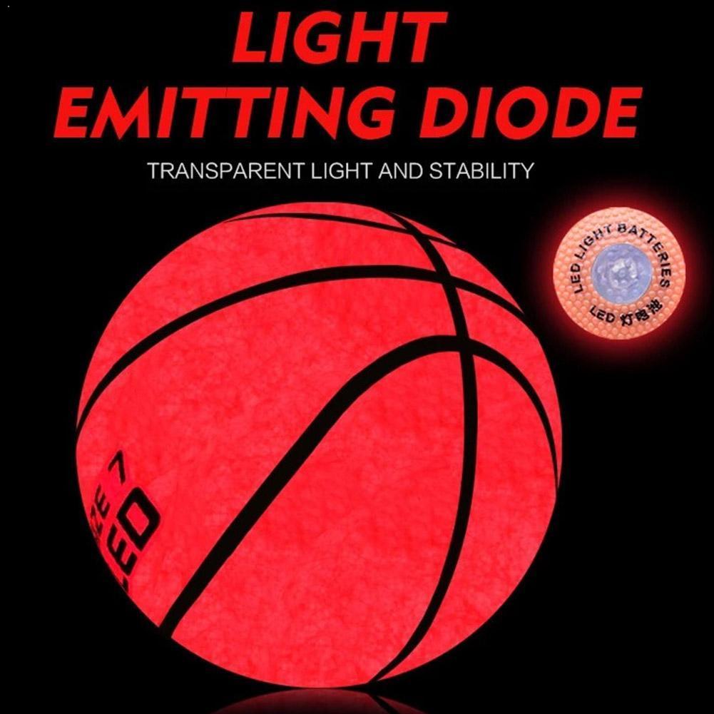 LED Light Up Basketball Growing Rubber Basketball Battery Light Up For Training Basketball Freestyle Reflective Performance P3V2