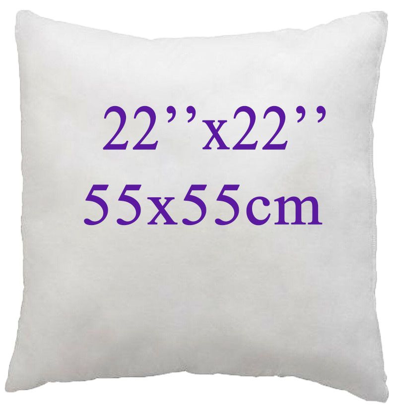 Cojín de relleno interior para el hogar, almohada para el sofá con relleno de algodón, almohada suave para el sofá, con núcleo de insertos de cojín 16/18/20/22/24 pulg.: 55X55cm