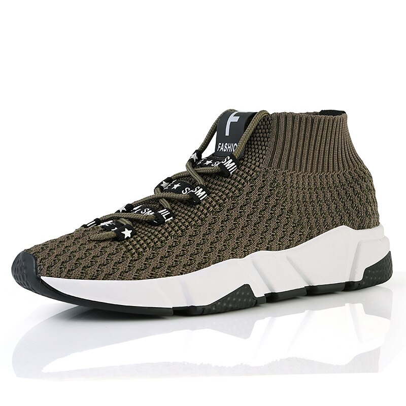 Tenis masculino opprinnelig higt topp lette tennis joggesko jogge Fitness herresokk sport sko trend Fitness fottøy: Grønn / 8