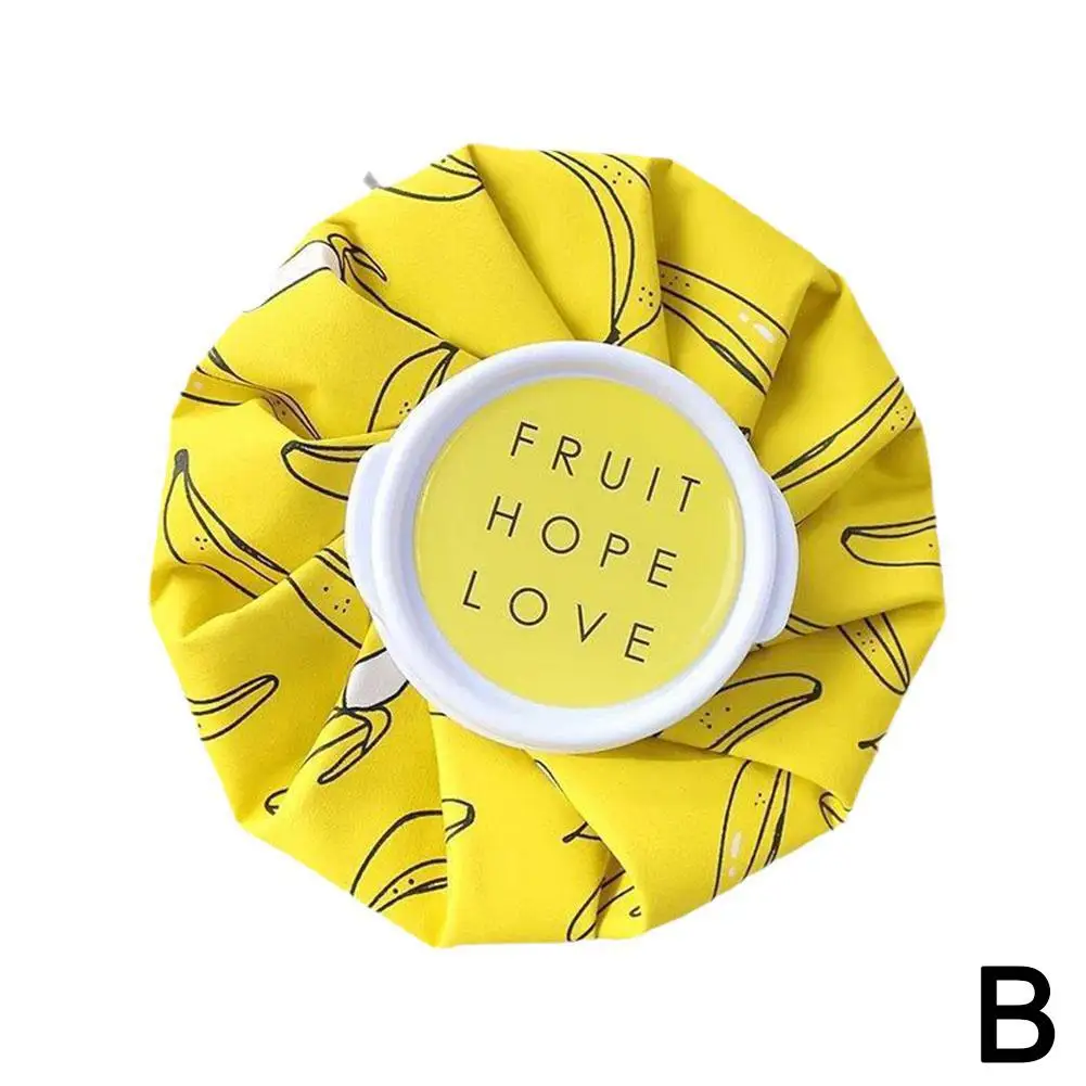 Water Filling Cloth Ice Pack Cartoon Cooling Ice Pack Warmer Knee Pain Head Bottle Ice Relief Water Hand Cold Leg Bag B K2F9: Yellow