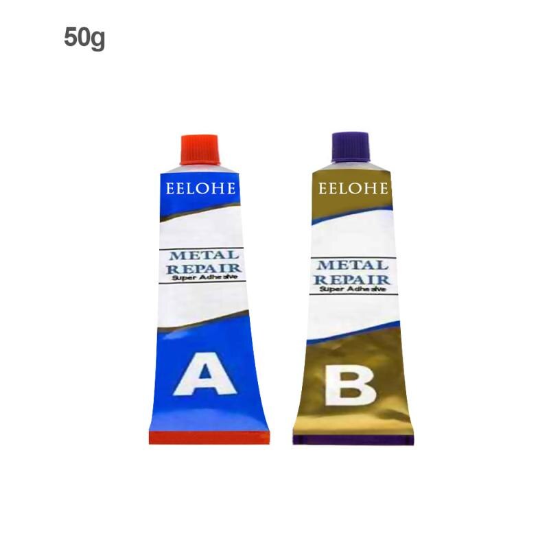 A + B Metall Reparatur Kleber Super Kleber Eisen Stahl Auto Kühler Wasser Panzer Spezielle leckage Einstecken Schweißen Kleber: 50g