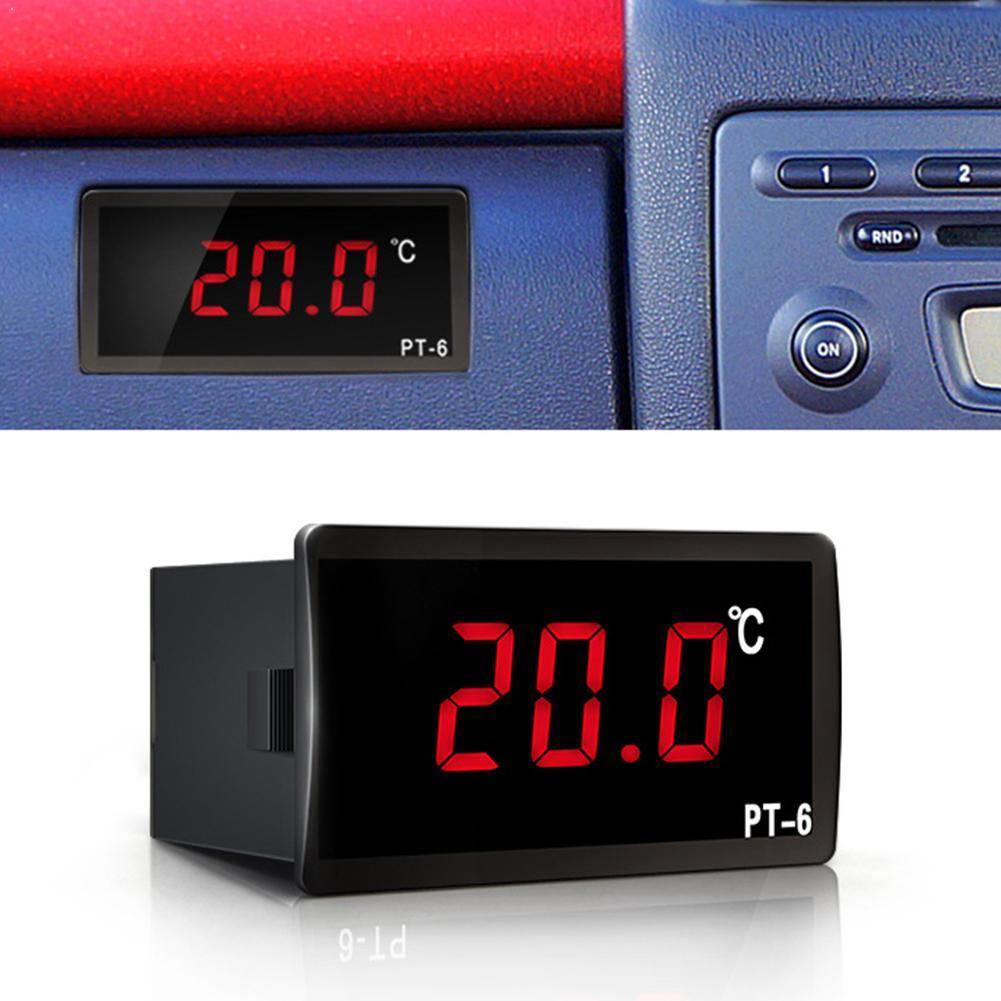 Termómetro interior y exterior para coche, Mini termómetro Digital con  pantalla LCD, para interior y exterior