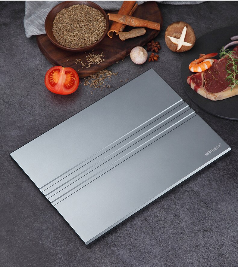 Meat Fast Defrosting Tray Fish Forzen Food Defrost Tray Defrosting Tray Defrost Plate Plaque De Cuisson Thawing Trays EA6JDB