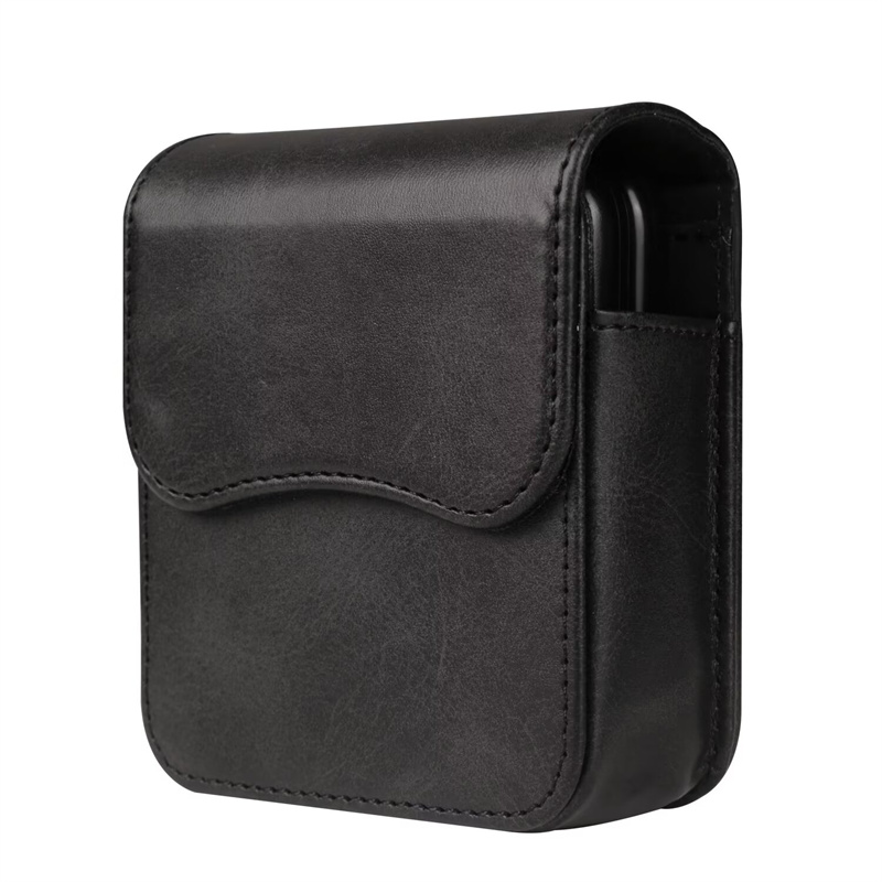 Leather Belt Clip Magnet Flip Case For Motorola Razr 40 50 60 Ultra Folding Cover Card Slot