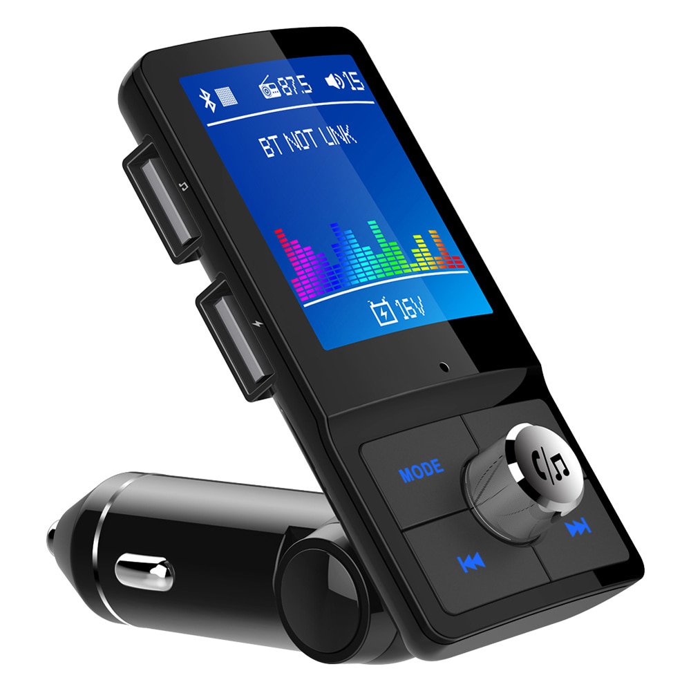 Fm-zender Lcd-scherm Draadloze Bluetooth Handsfree Auto MP3 speler AUX Audio Ontvanger USB Ondersteuning Tf-kaart/U Disk