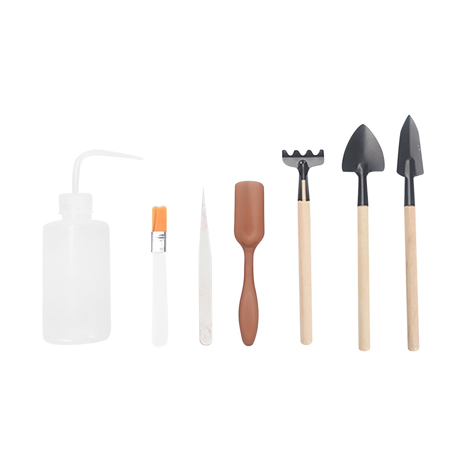 Planter Kit Gardening Succulent Planting Tools 7-piece Garden Shovel Fork Rake Multifunctional Indoor Gardening Plant Care