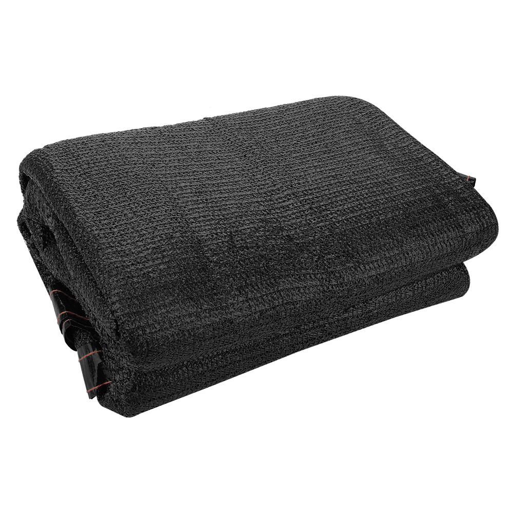 6 mx 2m solseil polyester anti-uv parasoll camping baldakin telt hjem balkong sikkerhetsgjerde ly fortelt telt hage uteplass strand: Svart 2 x 5m
