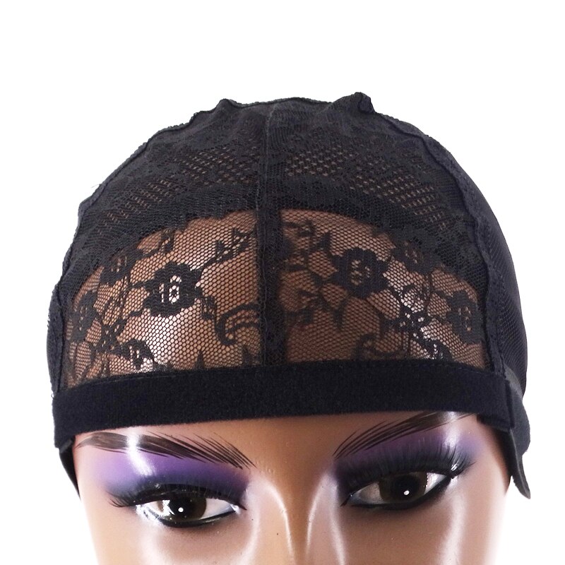 Wig Cap for Making Wigs with Adjustable Strap on the Back Weaving Cap Glueless Wig Caps Good Hair Net Black: Jet-black