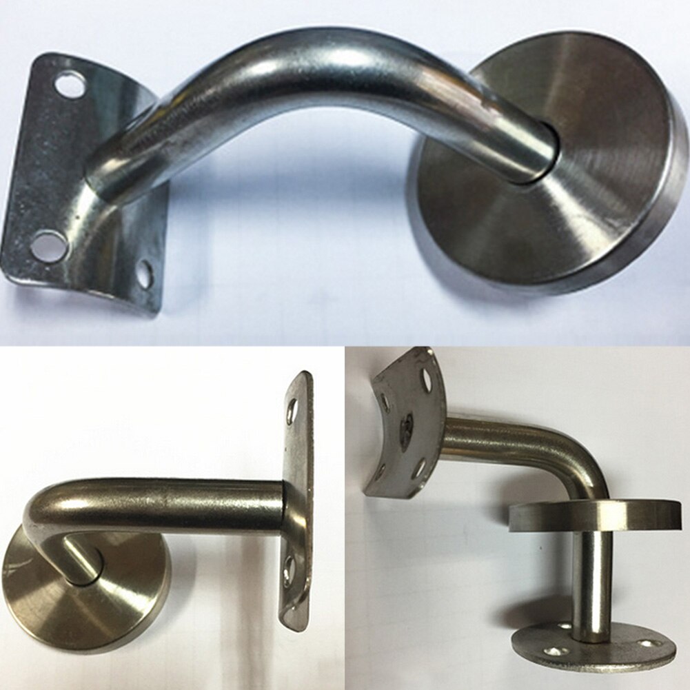 90 Degrees shape Stainless Steel Wall Support Ladder Wall Handrail Stairway Accessories Support Holder Rack Durable Solid & Firm