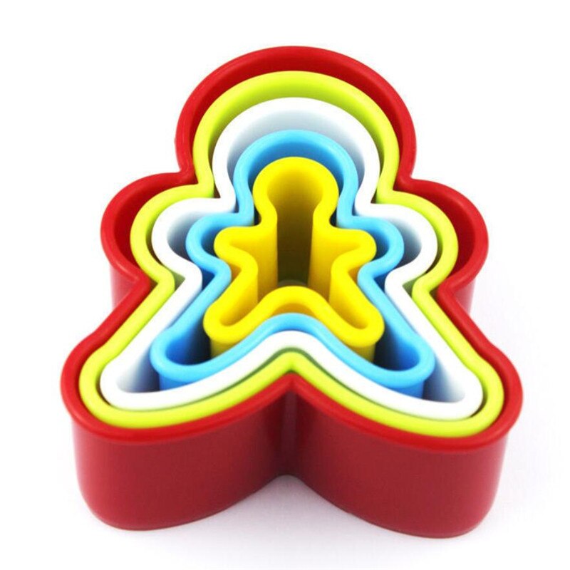 5Pcs/6 Stks/set Cookie Cutter Cakevorm Biscuit Fondant Diy Cake Keuken Koken Keuken Bakken Tools Cake Cookie mold Biscuit: man