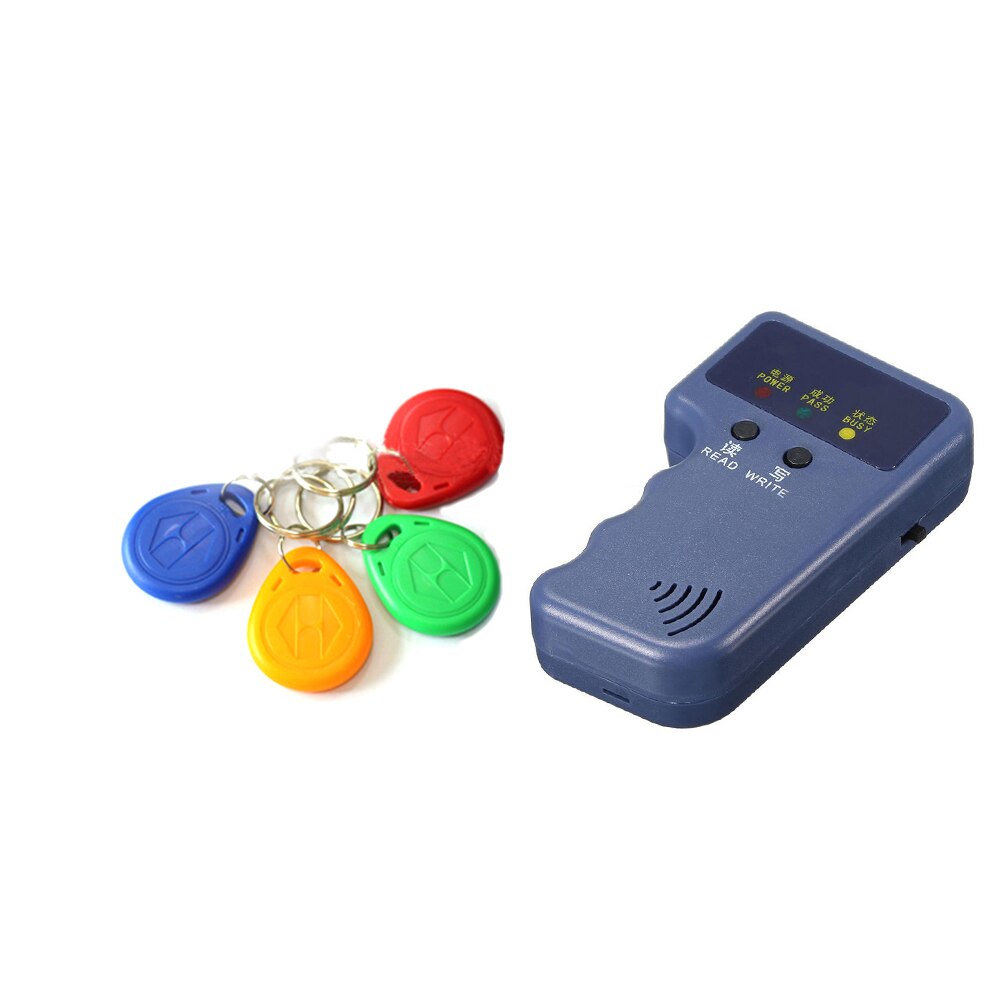 portable 125KHz RFID copieur écrivain RFID duplicateur EM ID copieur + 5 pièces EM4305/T5577/CET5200 porte-clés réinscriptible