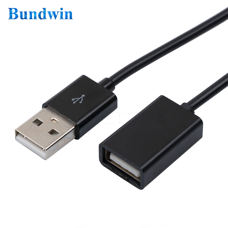 Bundwin Telefoon USB Verlengkabel 2.0 A Man-vrouw Connector Adapter Gegevens Extender Lading Extra Kabel voor PC Laptop compute