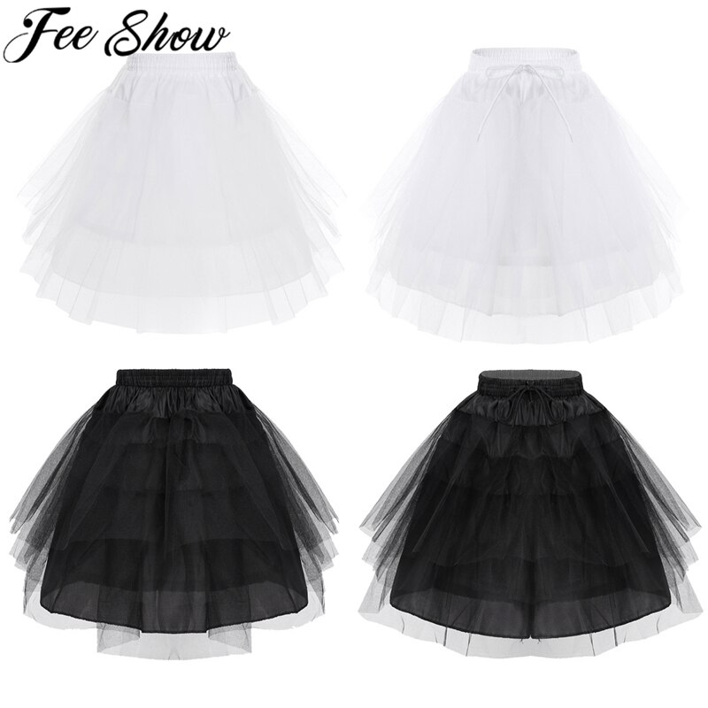 Cicano Tuturok voor dames, elastische taille, tule pluffy rok, pluizige