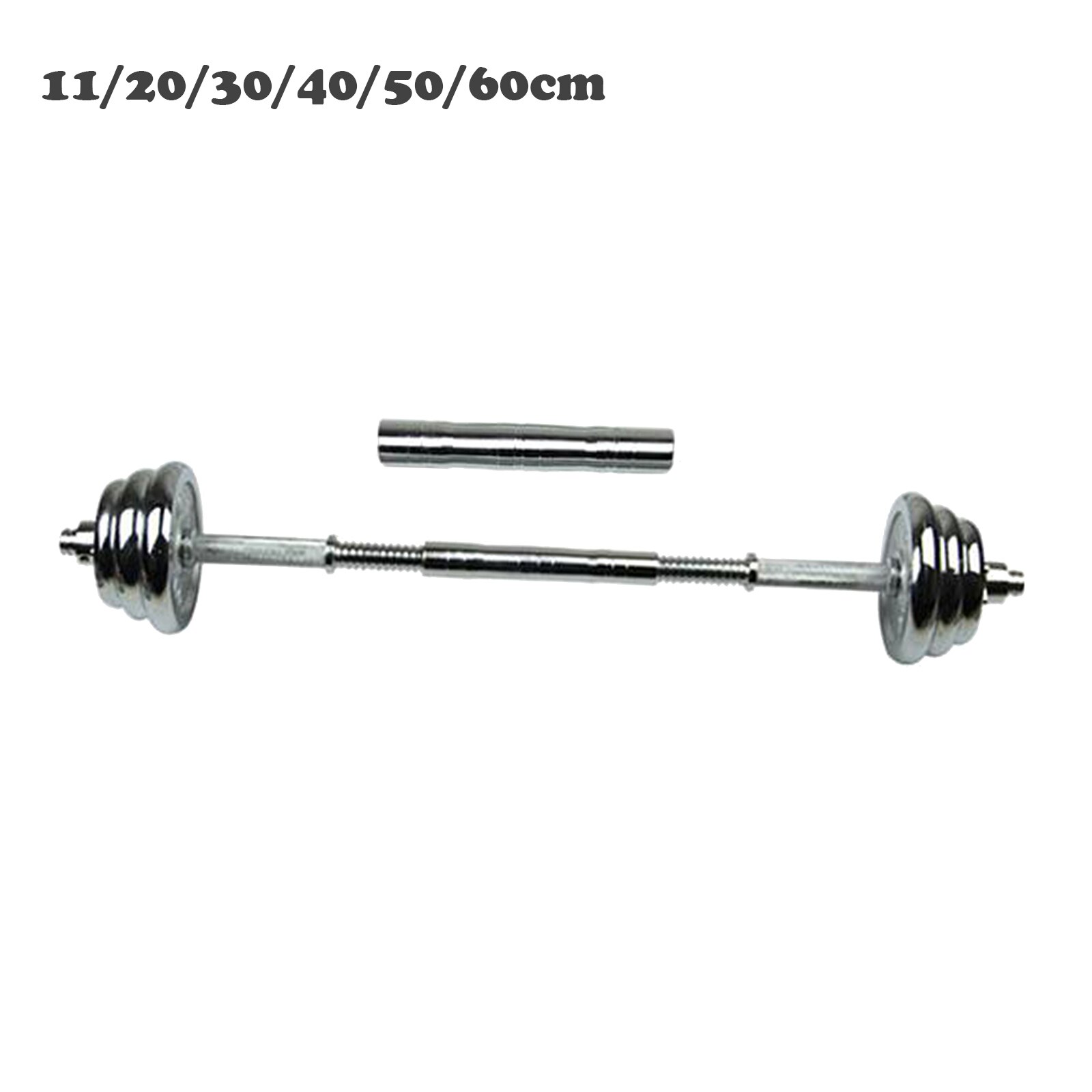 Solid Dumbbell Extension Bar Extender Standard Joint Coupler for 1'' Bars
