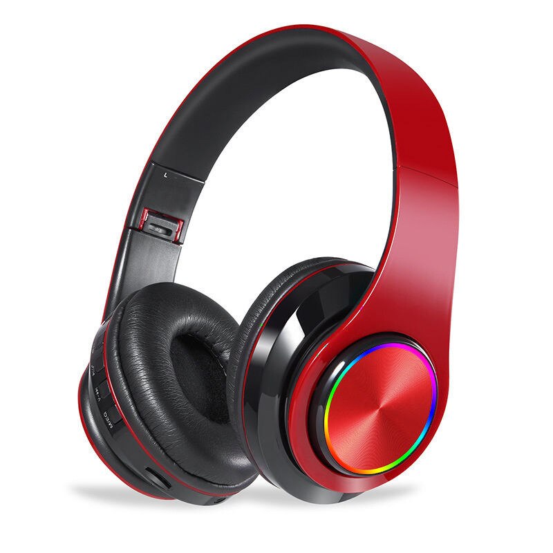 B39 LED Headphone Portable Folding Built-in FM Earphones Wireless Bluetooth V5.0 Headset With MIC Support TF Headset: 3