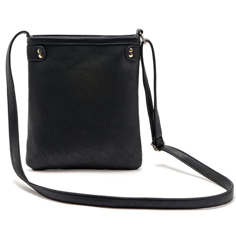 européenne Vintage femmes sac Double fermeture éclair femmes sacs de messager PU sac à bandoulière bandoulière