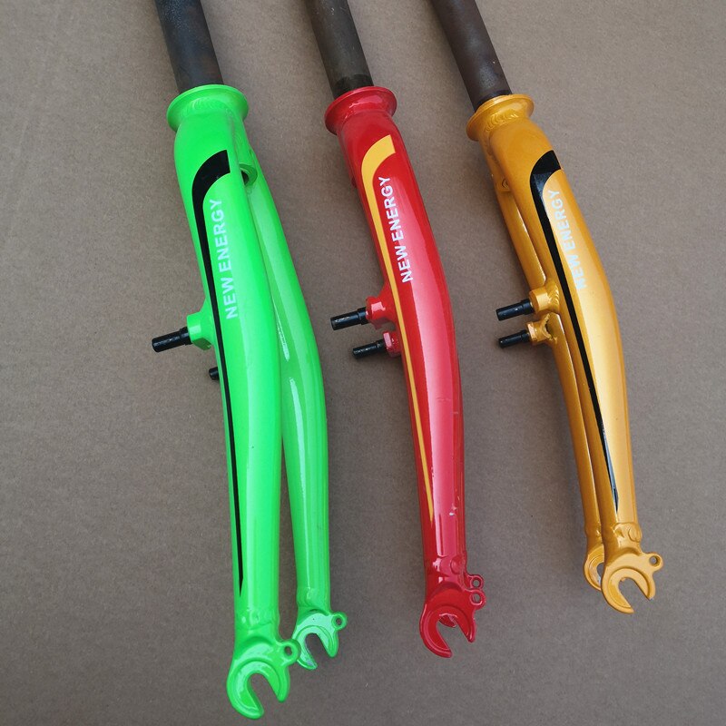 Horquilla delantera para bicicleta de 20 pulgadas, 406 V, freno, horquilla dura, pequeña, ultraligera, aleación de aluminio, piezas de bicicleta