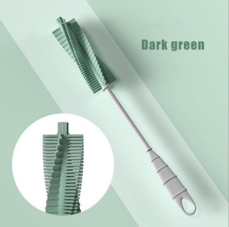 Silicone Glass Baby Bottle Brushes Long Handle Cup Brush Kitchen Clean Tea Glass Wash Cup Silica Brush Household Cleaning Tools