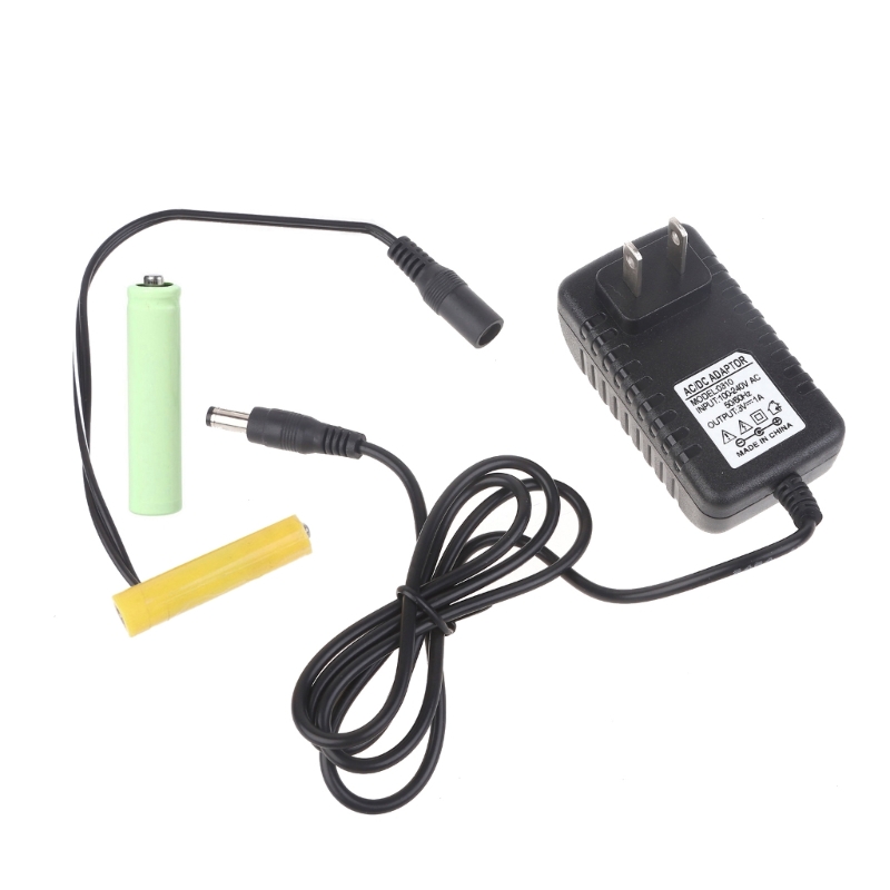 Batterie-Eliminatoren ersetzen 2 AAA-Batterien, Netzteil-Adapter für LED-Gebühr: Blau