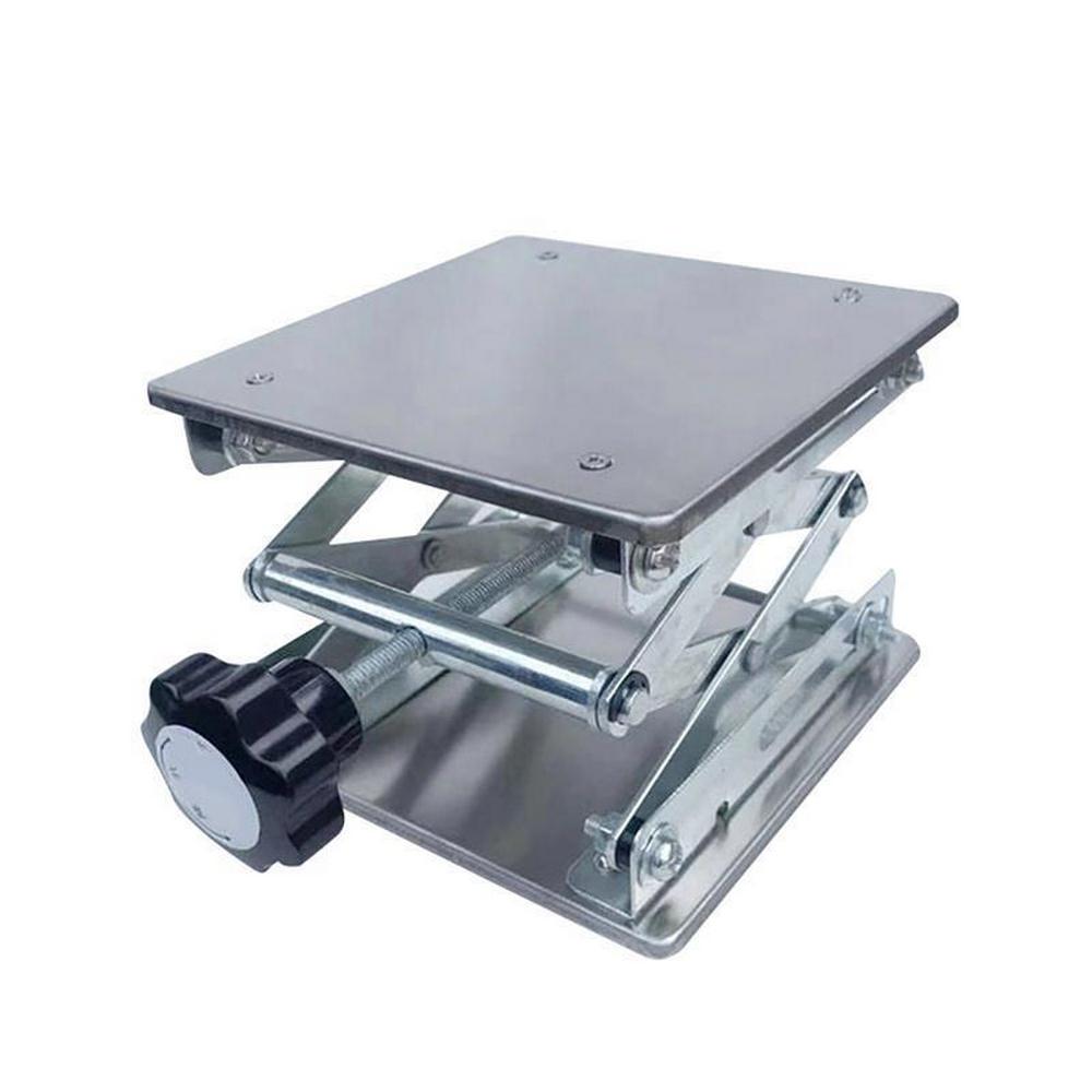 Table élévatrice de routeur, plate-forme élévatrice de laboratoire de gravure sur bois, plate-forme élévatrice, établi de travail du bois, acier inoxydable et aluminium