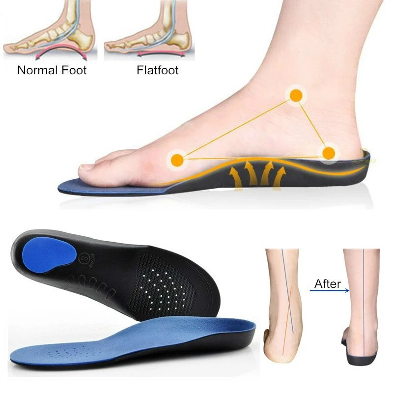 Orthopedic Insoles Orthotics Flat Feet Health Sole Pad For Shoes Insert Arch Support Pad For Plantar fasciitis Feet Care Insoles