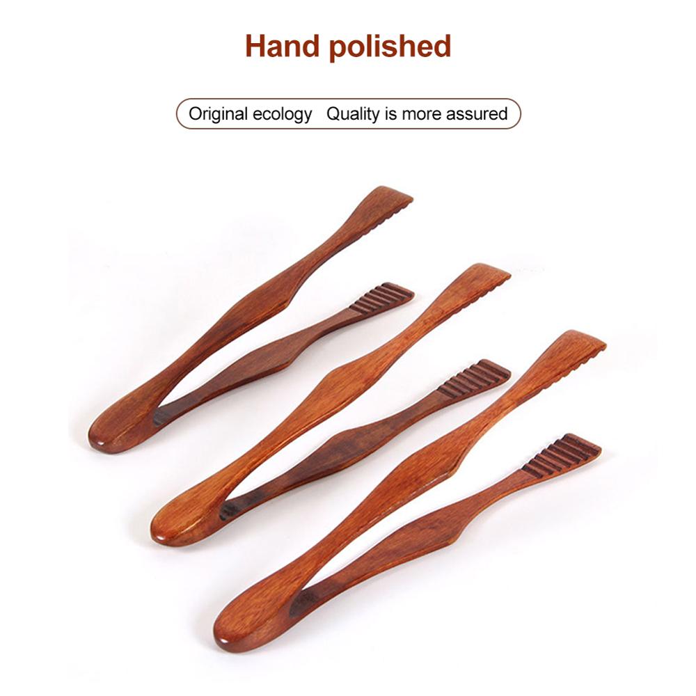 1 Pc Hout Koken Keuken Tang Voedsel Bbq Tool Salade Bacon Steak Brood Cake Houten Clip Thuis Keuken Gebruiksvoorwerp