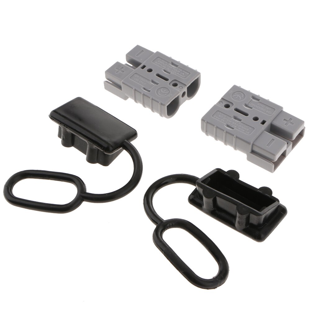 2X Battery Quick Connector Kit 50A Plug Connect Disconnect Winch Trailer