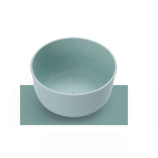 Eco-friendly Wheat Straw Children Rice Noodle Salad Bowl Household Tableware Plate Snacks Dish Eco-friendly Kitchen Tableware: Green
