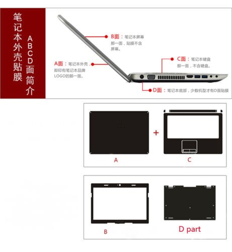 Carbon fiber Laptop Sticker Skin Decal Cover Protector for Dell XPS 13-7390 7390 2-in-1 13.3"