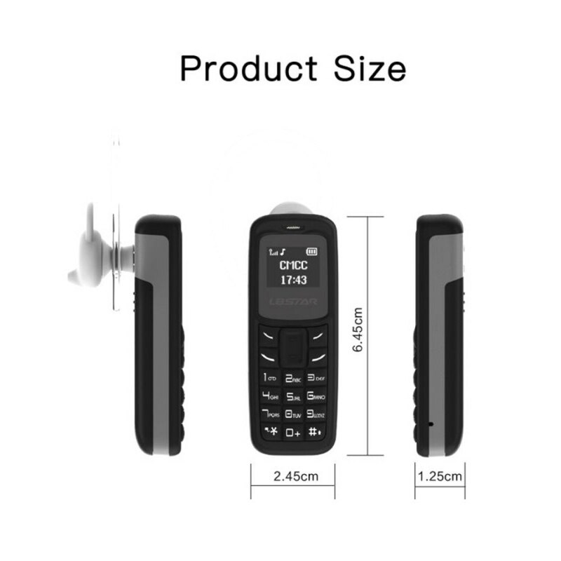 BM30 – téléphone portable GSM Bluetooth, le plus petit casque d'appel