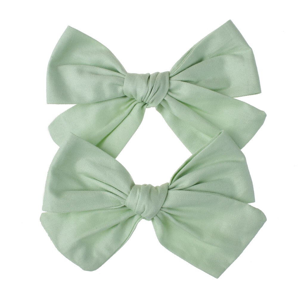 Baby Hair Clips For Girls Floral Hairgrips Bows Kids Hair Pins Lattice Barrettes Cotton infant Hairpin Handmade Accessories 2Pcs: 20