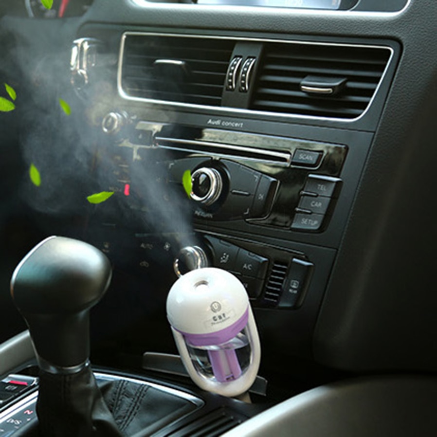 Mini 12V Car Steam Humidifier Air Purifier Multicolor Essential Oil diffuser Car humidifier Portable Auto Mist Maker Fogger