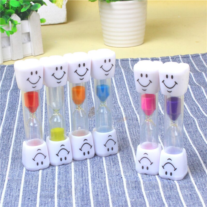 3 Minutes Cartoon Smile Face Hourglass Timer Home Decoration Settings Timing Birthday