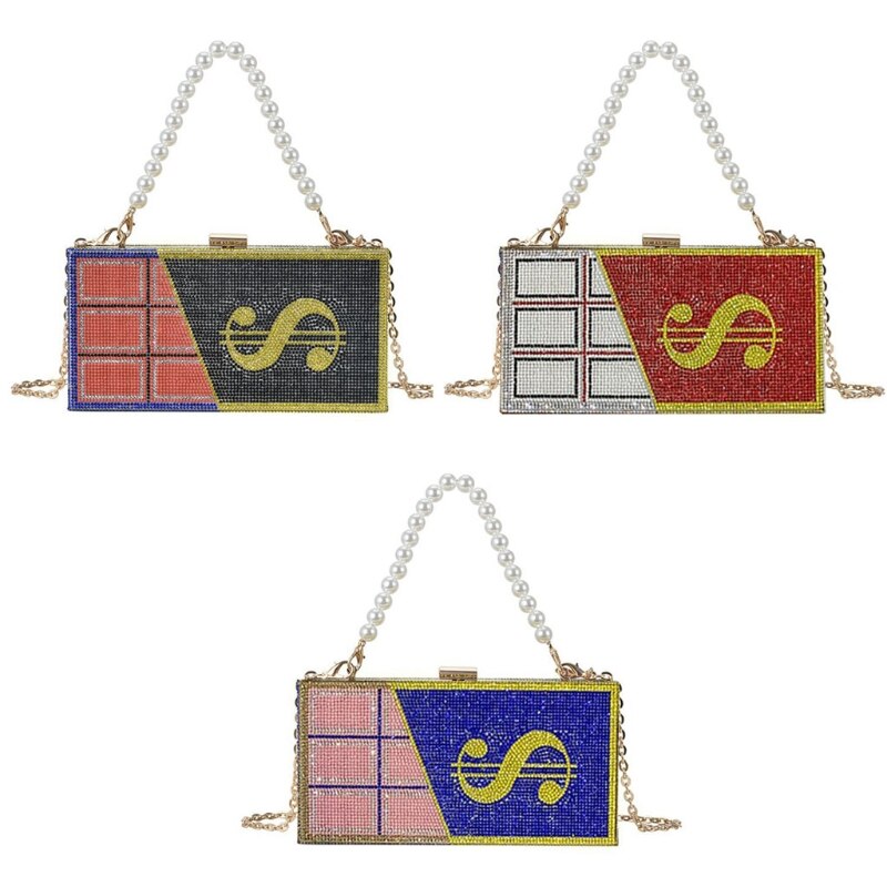 Nowy premia torebka damska torebka i torebka elegancka luksusowa torebka w kształcie czekolady w kształcie diamentu mała torba na ramię