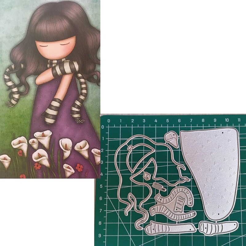 Craft Paper Dies Cut For Card Making Spain Girl Doll Diy Scrapbooking Dies Metal Embossing Nouveau Arrivage 30: 57