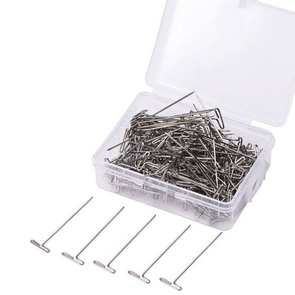 Metal 32mm T Pins For Modelling Macrame Wigs Sewing Craft T-pins